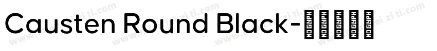 Causten Round Black字体转换